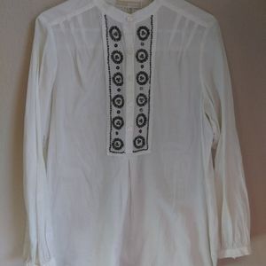 Michael Kors blouse studded embellished top white
